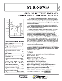 datasheet for STRS5703 by Allegro MicroSystems, Inc.