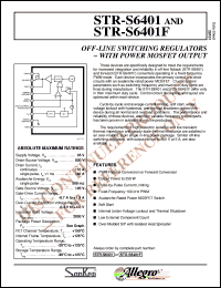 datasheet for STRS6401 by Allegro MicroSystems, Inc.