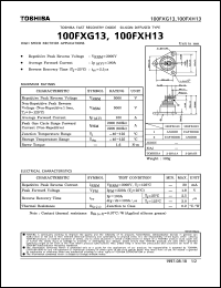 datasheet for 100FXG13 by Toshiba