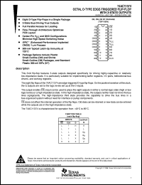 datasheet for 74AC11374DW by Texas Instruments