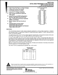 datasheet for 74ACT11374DW by Texas Instruments