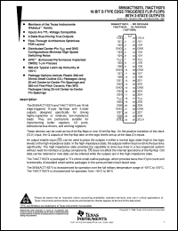 datasheet for 74ACT16374DL by Texas Instruments