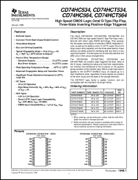 datasheet for CD54HC534F3A by Texas Instruments