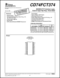 datasheet for CD74FCT374E by Texas Instruments