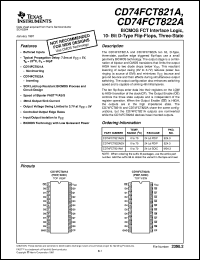 datasheet for CD74FCT821AEN by Texas Instruments