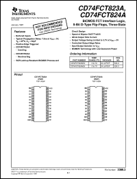 datasheet for CD74FCT823AEN by Texas Instruments