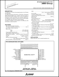 datasheet for M38B50E3-XXXFP by Mitsubishi Electric Corporation, Semiconductor Group