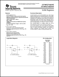 datasheet for CY74FCT162374ATPAC by Texas Instruments