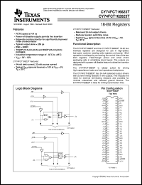 datasheet for 74FCT162823ATPACT by Texas Instruments