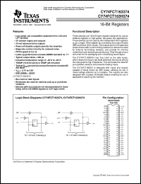 datasheet for CY74FCT163374APAC by Texas Instruments
