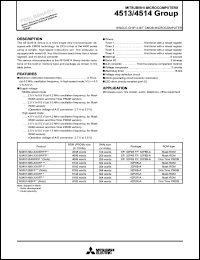 datasheet for M34513M4-XXXFP by Mitsubishi Electric Corporation, Semiconductor Group
