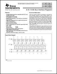 datasheet for CY74FCT821ATQC by Texas Instruments