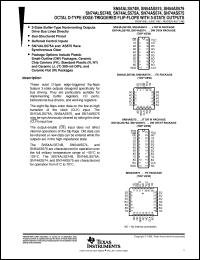 datasheet for SN54ALS574BJ by Texas Instruments