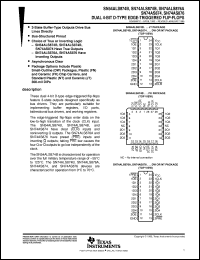 datasheet for SN54ALS874BJT by Texas Instruments