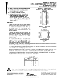 datasheet for SN54HC374J by Texas Instruments