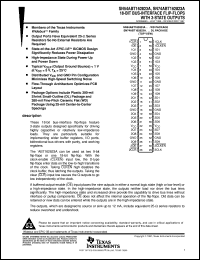 datasheet for SN74ABT162823ADL by Texas Instruments