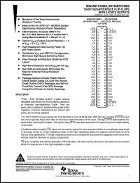 datasheet for SN74ABTH16823DLR by Texas Instruments