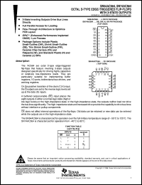 datasheet for SN74AC564DBLE by Texas Instruments