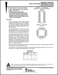 datasheet for SN74AC574DBLE by Texas Instruments