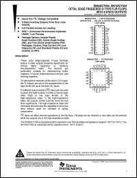 datasheet for SN74ACT534DBR by Texas Instruments