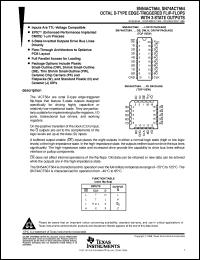 datasheet for SN74ACT564DBR by Texas Instruments