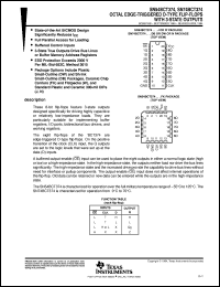 datasheet for SN74BCT374N by Texas Instruments