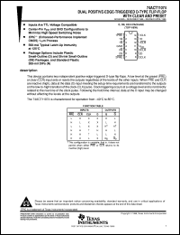 datasheet for 74ACT11074D by Texas Instruments