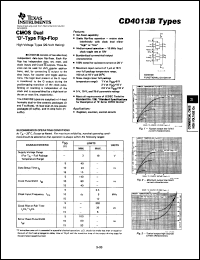 datasheet for CD4013BE by Texas Instruments