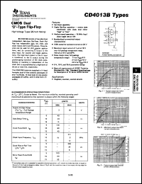 datasheet for CD4013BF3A by Texas Instruments