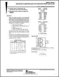 datasheet for SN5472J by Texas Instruments