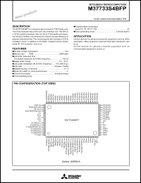 datasheet for M37733S4FP by Mitsubishi Electric Corporation, Semiconductor Group