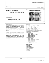 datasheet for MF0192M-11AT by Mitsubishi Electric Corporation, Semiconductor Group