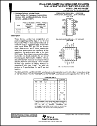 datasheet for SN54ALS109AJ by Texas Instruments