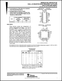 datasheet for SN54ALS112AJ by Texas Instruments