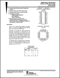 datasheet for SN54ALS273J by Texas Instruments