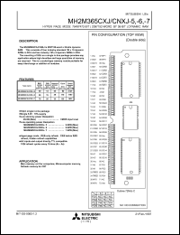 datasheet for MH2M365CXJ-7 by Mitsubishi Electric Corporation, Semiconductor Group