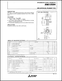 datasheet for 2SC1324 by Mitsubishi Electric Corporation, Semiconductor Group
