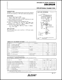 datasheet for 2SC2628 by Mitsubishi Electric Corporation, Semiconductor Group