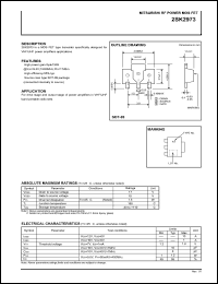 datasheet for 2SK2973 by Mitsubishi Electric Corporation, Semiconductor Group