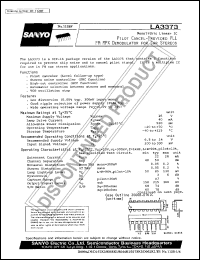 datasheet for LA3373 by SANYO Electric Co., Ltd.