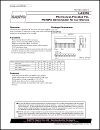 datasheet for LA3376 by SANYO Electric Co., Ltd.