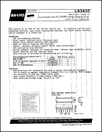 datasheet for LA3433 by SANYO Electric Co., Ltd.