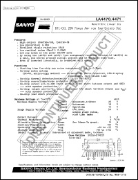 datasheet for LA4470 by SANYO Electric Co., Ltd.