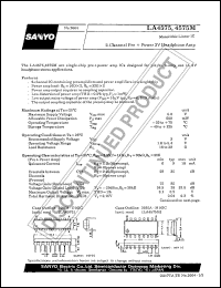 datasheet for LA4575 by SANYO Electric Co., Ltd.
