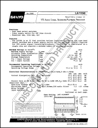 datasheet for LA7096 by SANYO Electric Co., Ltd.