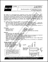 datasheet for LA7801 by SANYO Electric Co., Ltd.