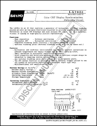 datasheet for LA7823 by SANYO Electric Co., Ltd.