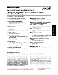 datasheet for AM29F400AB-65EIB by AMD (Advanced Micro Devices)