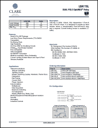 datasheet for LBA110PLTR by 