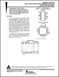 datasheet for SN54HC74J by Texas Instruments